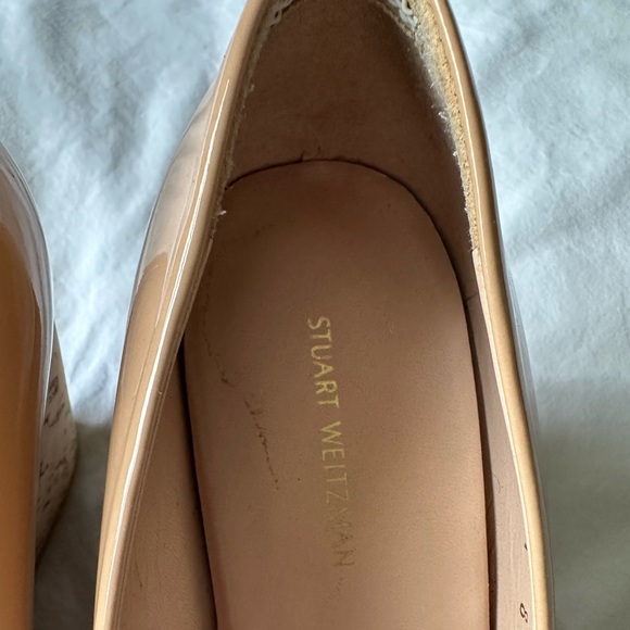 Stuart Weitzman Size 8 Peep Toe Patent Wedges - Picture 3 of 11